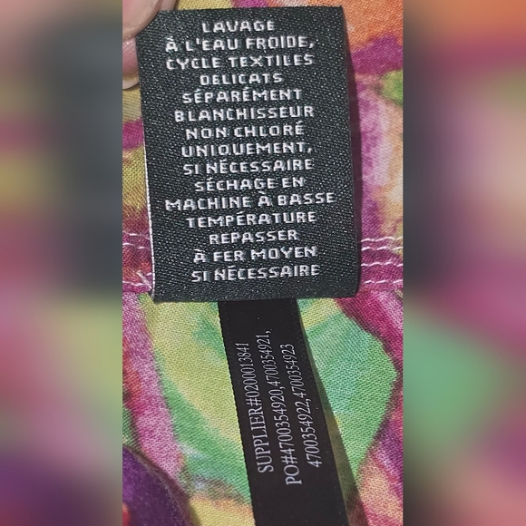 Lauren Ralph Lauren Vibrant Tropical Pribt Top Size XXL - Picture 8 of 11